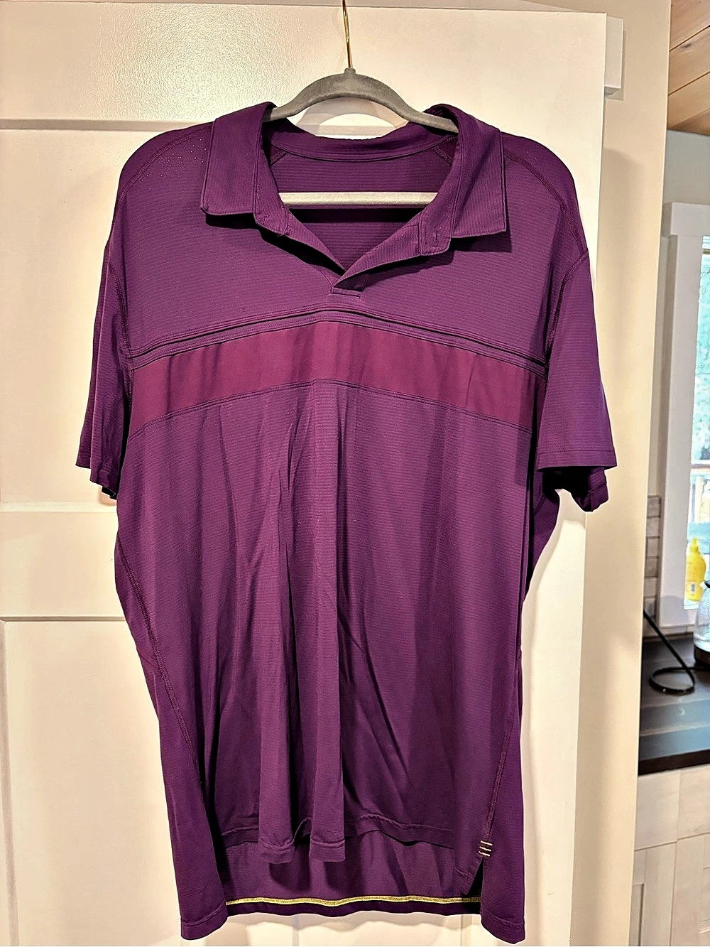 lululemon Evolution Polo Women's Short Sleeve Athletic Polo in Purple